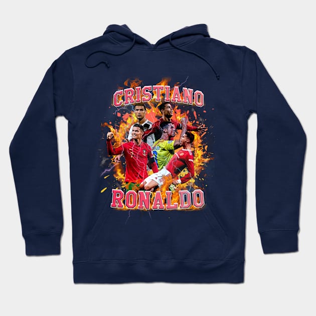 Ronaldo bootleg t shirt design Hoodie by Sltees